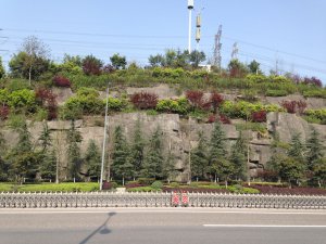 重庆高速公路护坡假山景观工程设计施工的作用